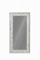 Distressed White Wall Mirror