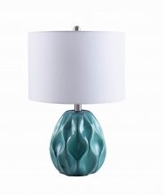 Transitional Blue Table Lamp