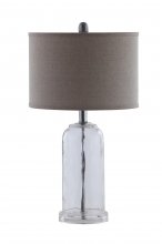 White and Glass Table Lamp