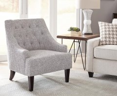 Transitional Grey Accent Chair