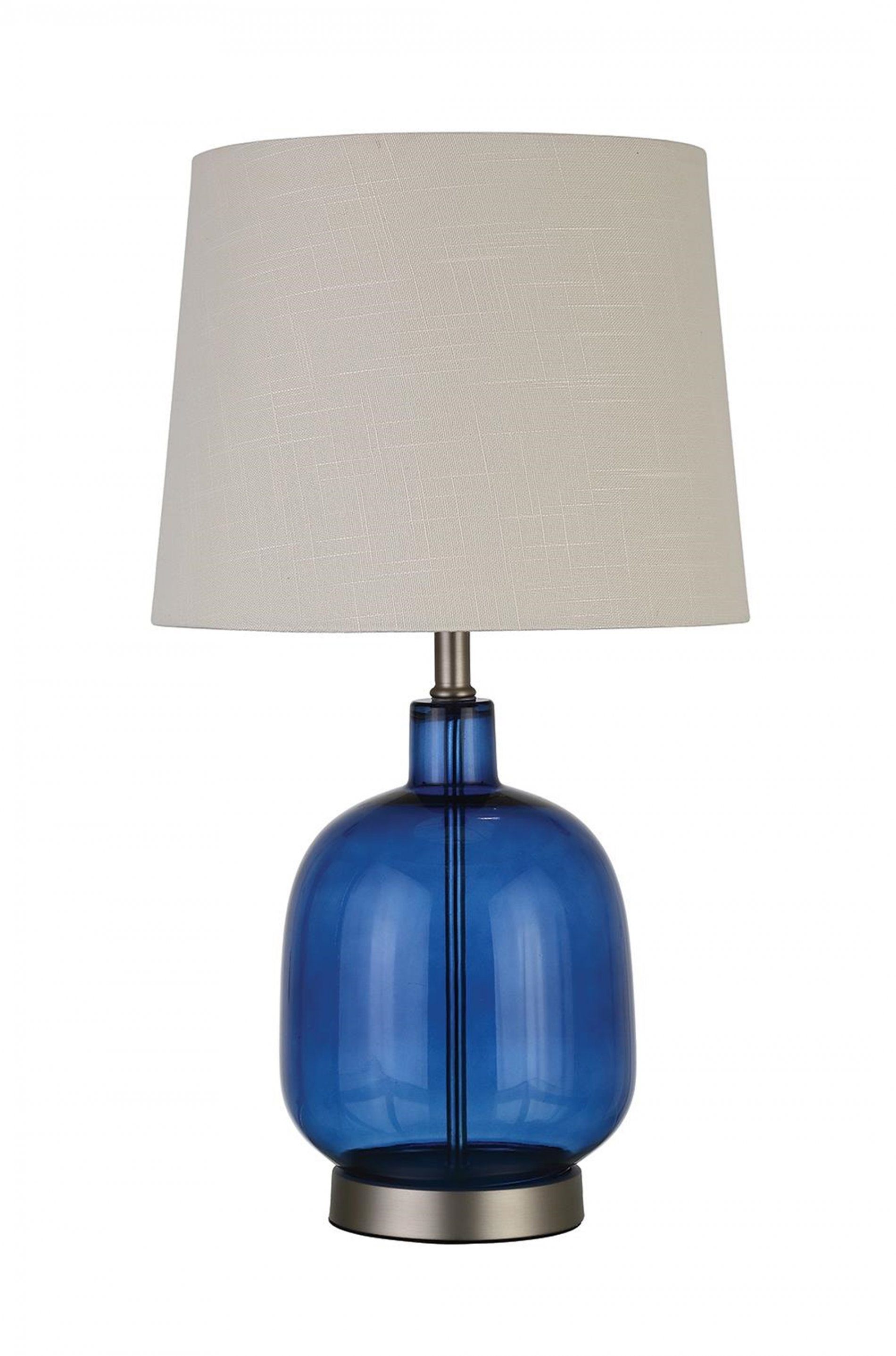 Transitional Blue Table Lamp - Click Image to Close