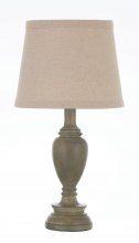 Transitional Light Faux Wood Table Lamp