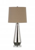 Transitional Clear Table Lamp