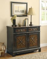 950078 Accent Cabinet (Two-Tone Brown)