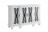 Transitional White Accent Cabinet