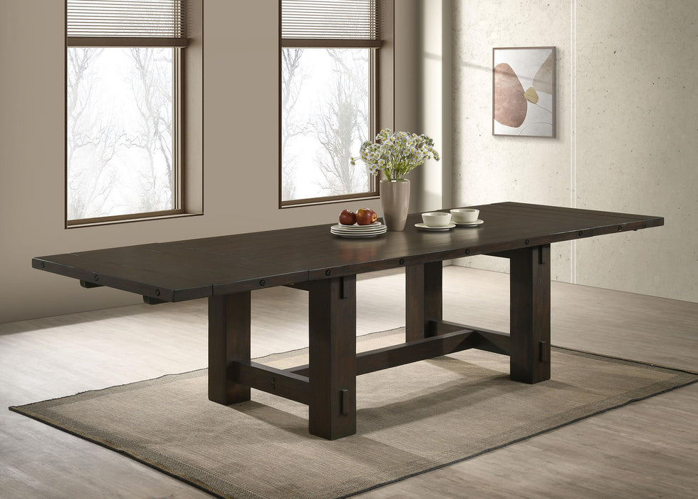 Calandra Rectangle Dining Table with Extension Leaf Vintage Java image