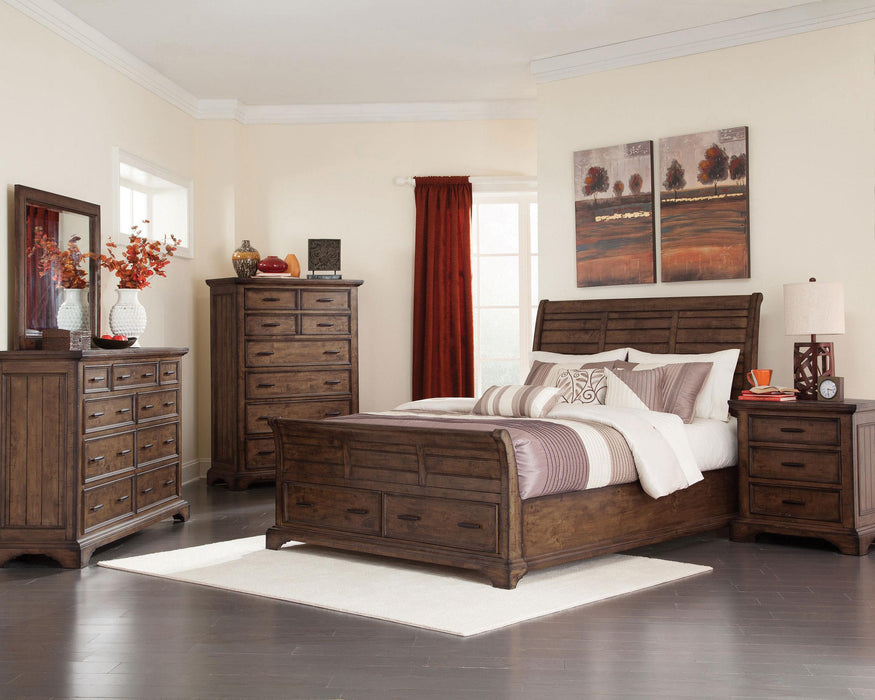 Elk Grove 5-piece California King Storage Bedroom Set Vintage Bourbon image