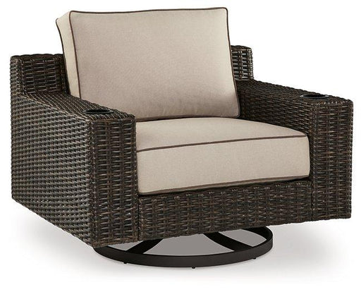 Coastline Bay Outdoor Swivel Lounge with Cushion image