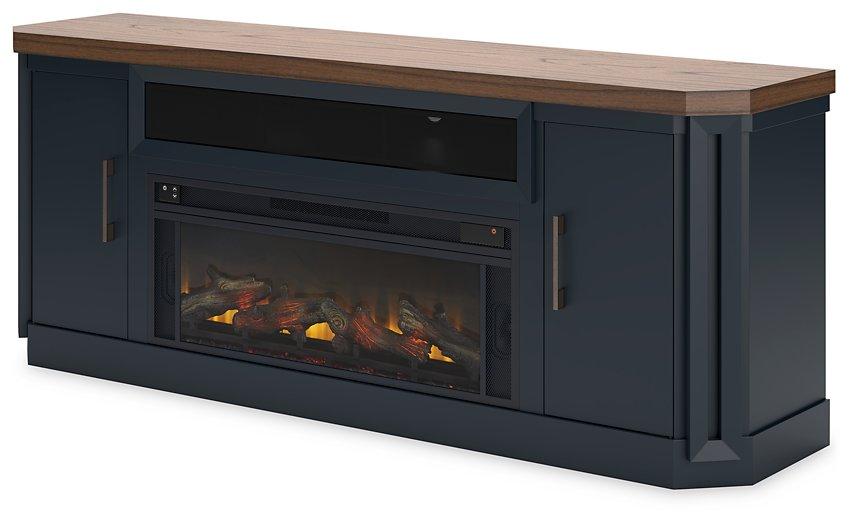 Landocken 83" TV Stand with Electric Fireplace