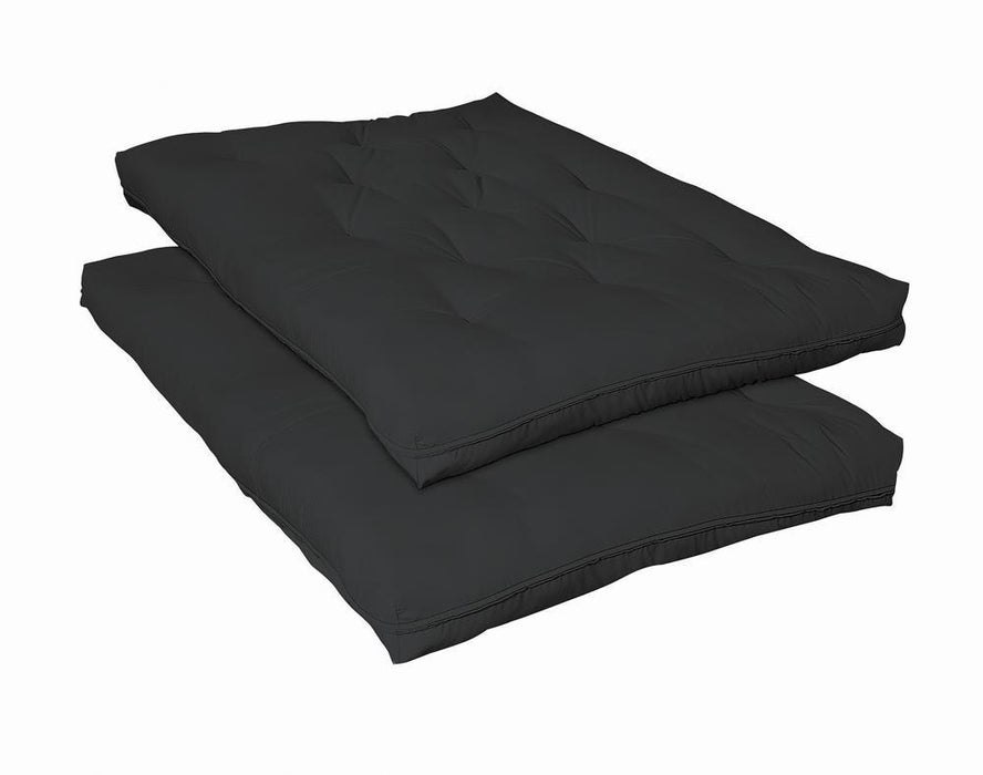 7.5" Deluxe Innerspring Futon Pad Black