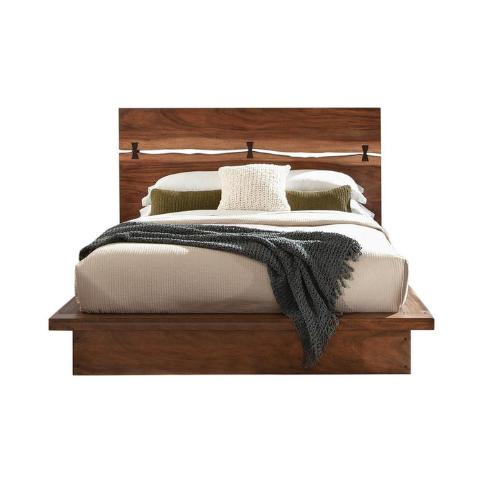 Winslow Eastern King Bed Smokey Walnut and Coffee Bean