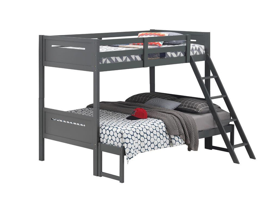 Littleton Twin Over Full Bunk Bed Grey