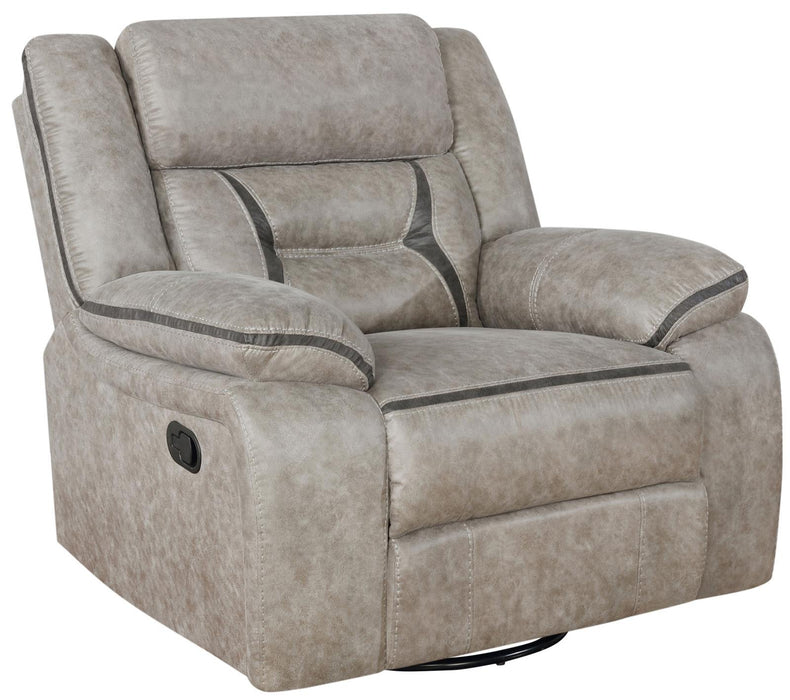 Greer Upholstered Tufted Back Glider Recliner