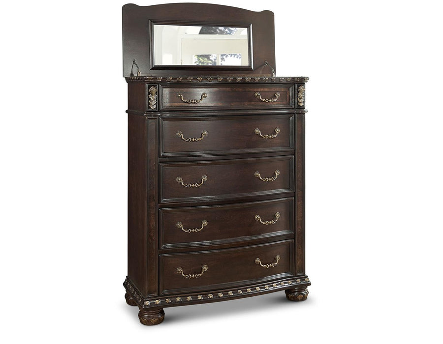 Steve Silver Monte Carlo 5 Drawer Chest in Cocoa