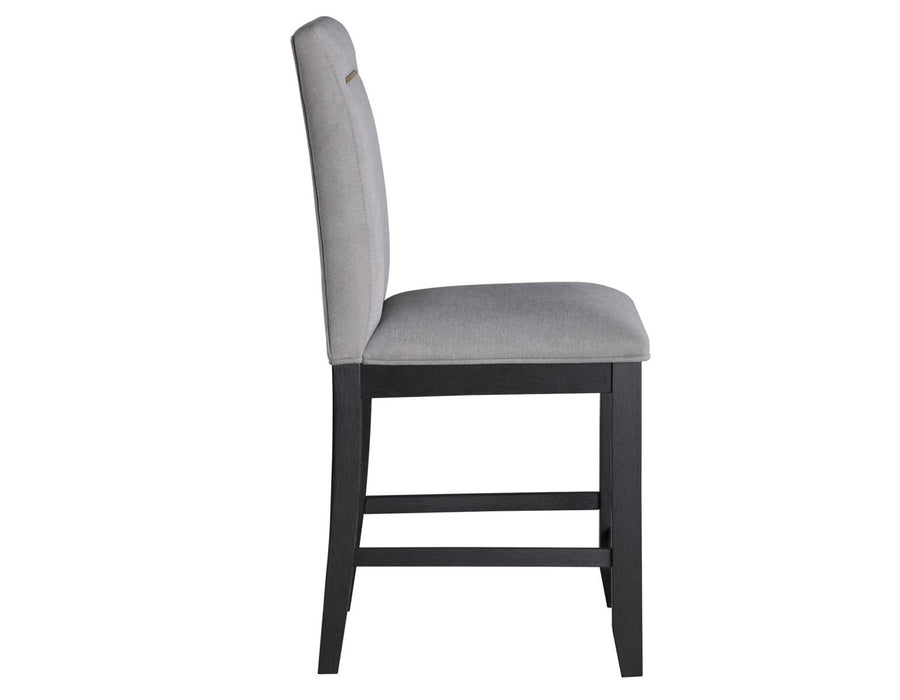 Steve Silver Yves Counter Chair in Rubbed Charcoal (Set of 2)