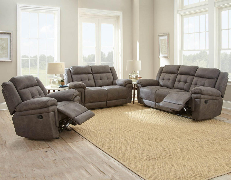 Steve Silver Anastasia Manual Reclining Sofa in Grey