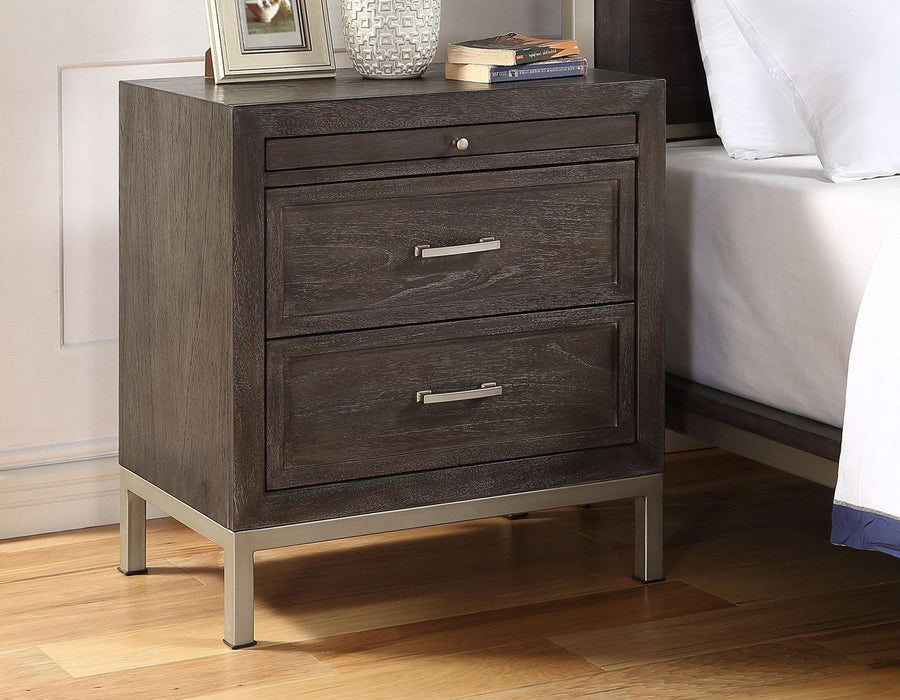 Steve Silver Broomfield 2 Drawer Nightstand in Walnut image