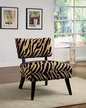 460505 Accent Chair (Tiger Pattern) - Click Image to Close