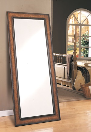 8575 Floor Mirror (Antique Brown) - Click Image to Close