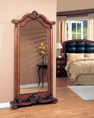 900468 Floor Mirror (Warm Brown) - Click Image to Close