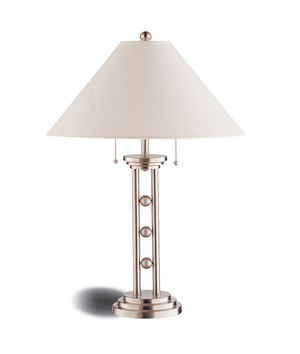 900734 Table Lamp (Brushed Silver) - Click Image to Close