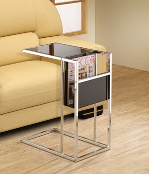 901012 Snack Table (Black/Chrome) - Click Image to Close