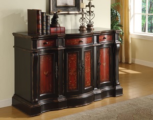 950004 Accent Cabinet (Rubbed Black) - Click Image to Close