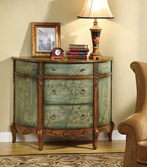 950115 Accent Cabinet (Antique Teal) - Click Image to Close