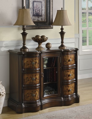 950128 Accent Cabinet (Rich Brown) - Click Image to Close