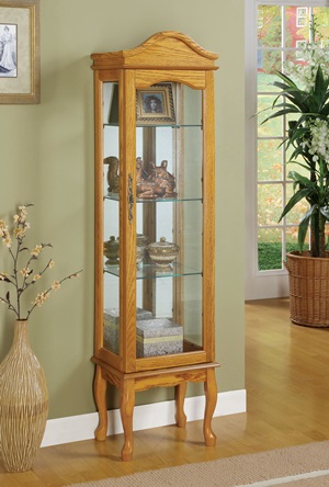 950194 Curio Cabinet (Oak) - Click Image to Close